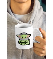 Baby Yoda Funny Baskılı Kupa Bardak