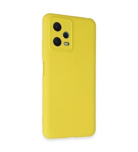 Xiaomi Redmi Note 12 5g Kılıf Nano İçi Kadife Silikon - Sarı