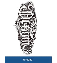 FF-282 ORTA BOY YAZILI GEÇİCİ DÖVME-TATTO