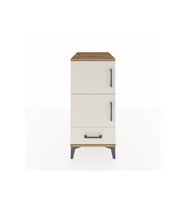 Kronos Komodin 4 Raflı Tek Çekmeceli Tek Kapaklı 44x59x96 Çam-Aytaşı