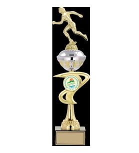 ODAK KUPA - Figürlü Kupalar - Atletizm Kadın Figürlü Kupalar FG-065 B - 47 cm
