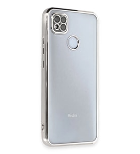 Newface Xiaomi Redmi 9C Kılıf Razer Lensli Silikon - Gümüş