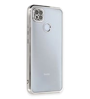 Newface Xiaomi Redmi 9C Kılıf Razer Lensli Silikon - Gümüş