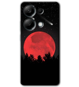 Redmi Note 13 Pro 4G Kılıf HD Desen Baskılı Kılıf - Kanlı Ay