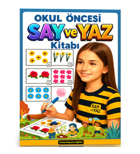 Okul Öncesi Sayıları Say ve YAZ YAZ-SİL Kitabı (1-20 Sayılar)