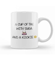 Bts A Cup Of Tae With Suga And A Kookie Kupa Bardak Porselen