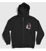 Presmono Unisex Siyah Cover Raizel Anime Noblesse Fermuarlı Kapüşonlu Sweatshirt 463873tt