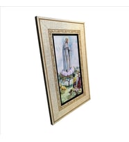 Meryem ve Çoban Çocuklar Our Lady of the Holy Rosary of Fátima Baskılı MDF Tablo