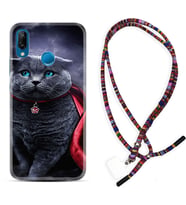 Huawei P20 Lite Mate 10 20 Lite Pro P40 Lite KılıfBoyun Asklı Rasta Silikon Super Cat 1666