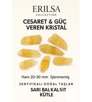Sertifikalı Ham Bal Kalsit Taşı Diş Kütle Negatif Enerjiyi Temizler ve Ruhsal Sakinlik Sağlar (Sarı)