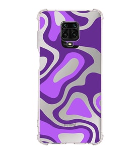 Xiaomi Redmi Note 9S Köşe Korumalı Antişok Kapak Renkli Desen Tasarımlı Şeffaf Silikon Kılıf