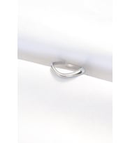Yassı Silver Renk Ayarlanabilir Yüzük - TJ-BYK3100