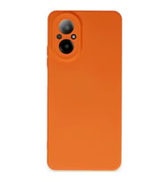 Realme 12 Lite Kılıf Nano İçi Kadife Silikon - Turuncu