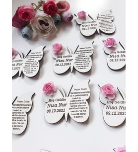 Kişiye Özel Ahşap Magnet Hatıra