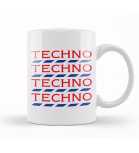 Disco Repeated Tesco Logo Kupa Bardak Porselen