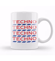 Disco Repeated Tesco Logo Kupa Bardak Porselen