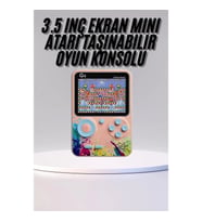 Mey İthalat® Game Box Mini 500 Adet Retro Oyun Taşınabilir Oyun Konsolu