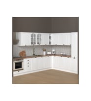 270 CM GREENA WHITE %100 MDF MUTFAK + 200 CM KÖŞE + 40 CM BOY DOLABI