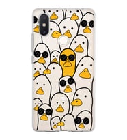 Xiaomi Mi 8 Se Uyumlu Kapak Duck Tasarımlı Şeffaf Silikon Kılıf
