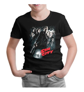 Sin City Siyah Çocuk Tshirt