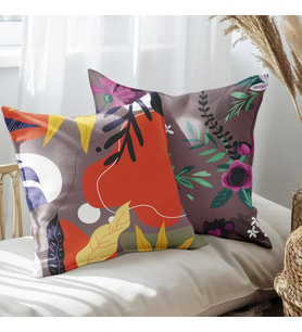 eJOYA Modern Tasarımlı 2'li Yastık İçi Ve Kırlent Kılıfı 45cm 113574