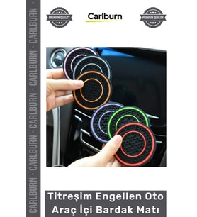 #BardakTutacağı Kaymaz Koruyucu Silikon Dayanıklı Estetik Titreşim Engellen Oto Araç İçi Bardak Matı