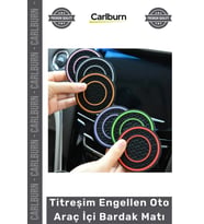 #BardakTutacağı Kaymaz Koruyucu Silikon Dayanıklı Estetik Titreşim Engellen Oto Araç İçi Bardak Matı