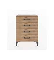 Arges Komodin 4 Çekmeceli 60x30x80 Çam-Çam