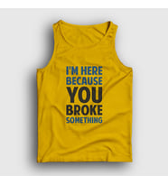 Presmono Unisex Sarı Broke Developer Yazılımcı Atlet 331210tt (Sarı)