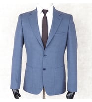 Jan Carlucci Yazlık İki Düğme-Yarım Astar- Slimfit Drop 6 Ceket-Mavi