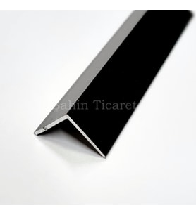 Alüminyum Köşe Profili Alüminyum Köşebent L Profil ( 1 Cm X 1 Cm X 100 Cm) (Siyah)
