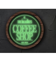 BK Gift Kişiye Özel Led Işıklı Yuvarlak Bar Tabelası, Işıklı Tabela, Bar Dekorasyonu, Duvar Dekoru, Home Bar Tabela-18