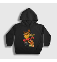 Presmono Unisex Çocuk Siyah Vampurr Vampir Hediye Kedi Kedili Kapüşonlu Sweatshirt 483071tt