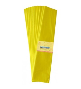 Lino Lüx Krapon Kağıdı (50x200 cm) 10'lu Paket SARI 
