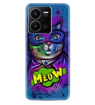 Vivo Y35 Kılıf Silikon Desen Özel Seri Super Meow 1715