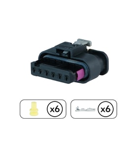 Hava Akışmetre Soketi 6 Pin Kablosuz