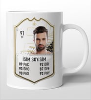 Avrupa Ligi Kişiye Özel Fut Kart Kupa Bardak
