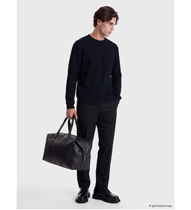 LCW Vision Lacivert Bisiklet Yaka Erkek Kalın Sweatshirt