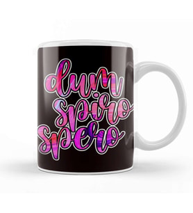 Latin Phrase Dum Spiro Spero Language Motivation Education Kupa Bardak Porselen