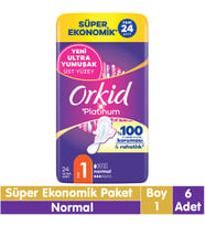 Orkid Platinum Normal Ped Süper Ekonomik Paket 24x6 144 Adet