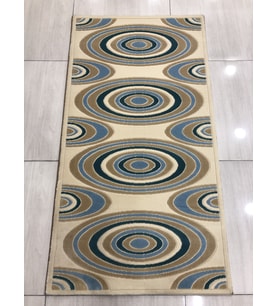Saray Halı Vizyon 11169 Rm 80X150 Krem Mavi Küçük Ölçü Halı !