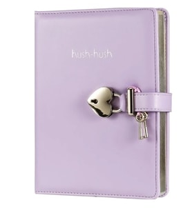 Victorias Journals Hush-Hush Kilitli Hatıra Defteri 160 Yaprak Lila