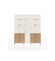 Arges Dolap 8 Raflı 8 Çekmeceli 3 Askılı 220x30x243 Aytaşı-Aytaşı/Çam
