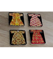 Padişah Kaftanları Doğal Taş Bardak Altlığı 4'lü set - Natural Stone Coasters