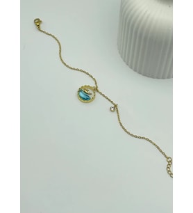 Çelik Gold Balık Detay Bileklik - 25-blk106