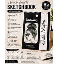 Dream Art Galery Çizim Defteri Sketchbook A/5, Eskiz Defteri (14.8 x 21)