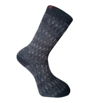 Kuzu Yünü  Havlu Erkek Çorabı - Yupik - Gri - No: 41-44 (13906)
