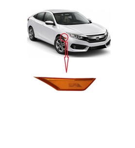 Honda Civic Fc5 Çamurluk Sinyali Sağ Sarı 2016-2017-2018-2019-2020-2021