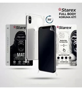 General Mobile GM 26 -5G- NANO Ekran Koruyucu MATTE HAYALET - Full Arka Kaplama 360 Koruma STAREX