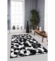 Silver Petek Kaymaz Tabanlı Makinede Yıkanabilir Halı RV152 - 100 x 160 cm